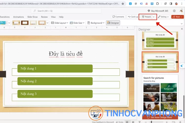 Hướng dẫn trình chiếu slide trên PowerPoint Online