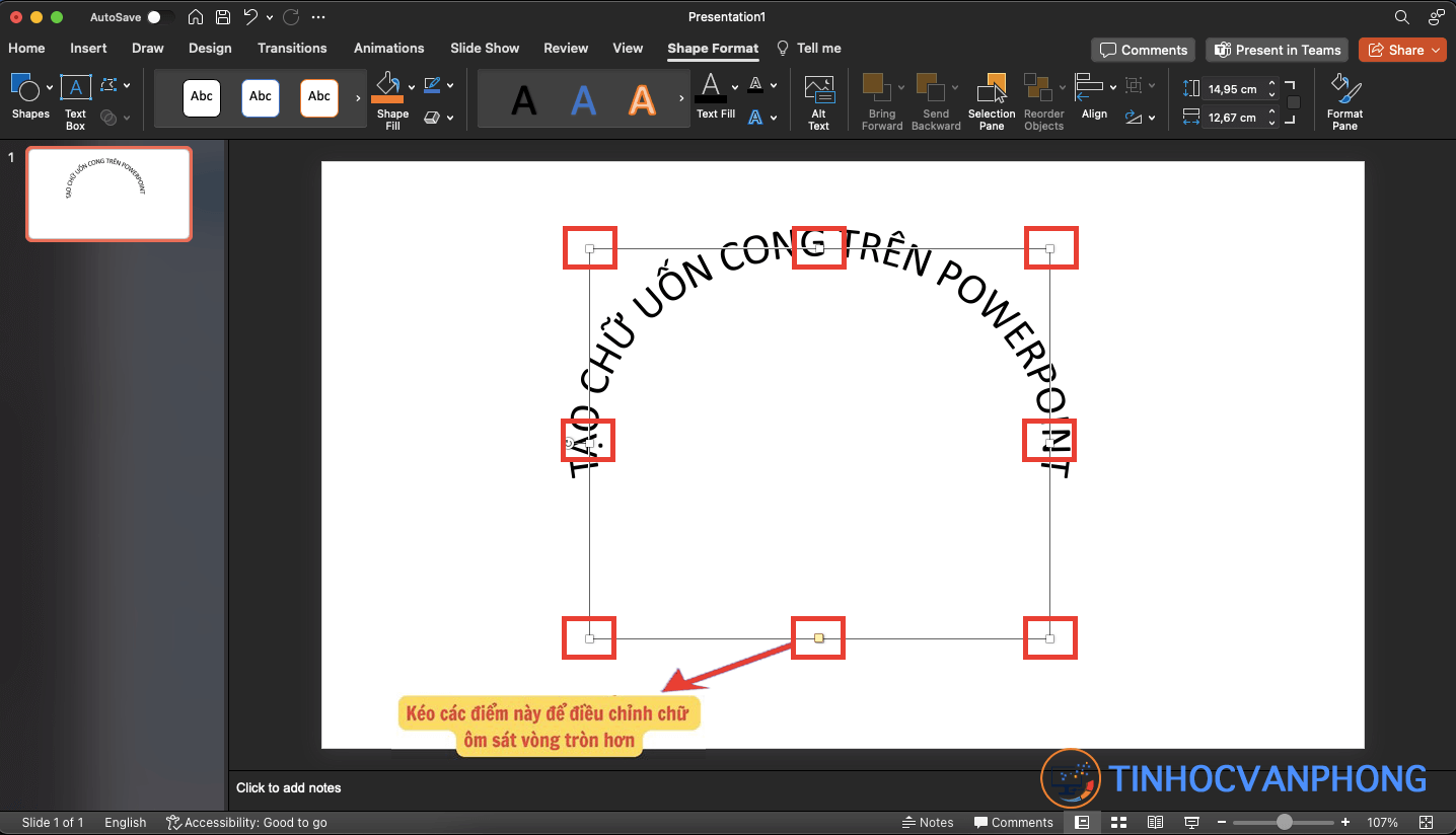 Cách tạo chữ uốn cong trên PowerPoint - ảnh 5