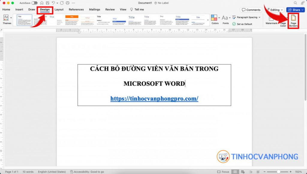 Cách loại bỏ khung văn bản và đường viền bảng trong Word - Ảnh 1