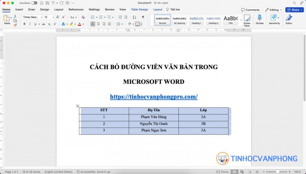 Cách loại bỏ khung văn bản và đường viền bảng trong Word - Ảnh 5