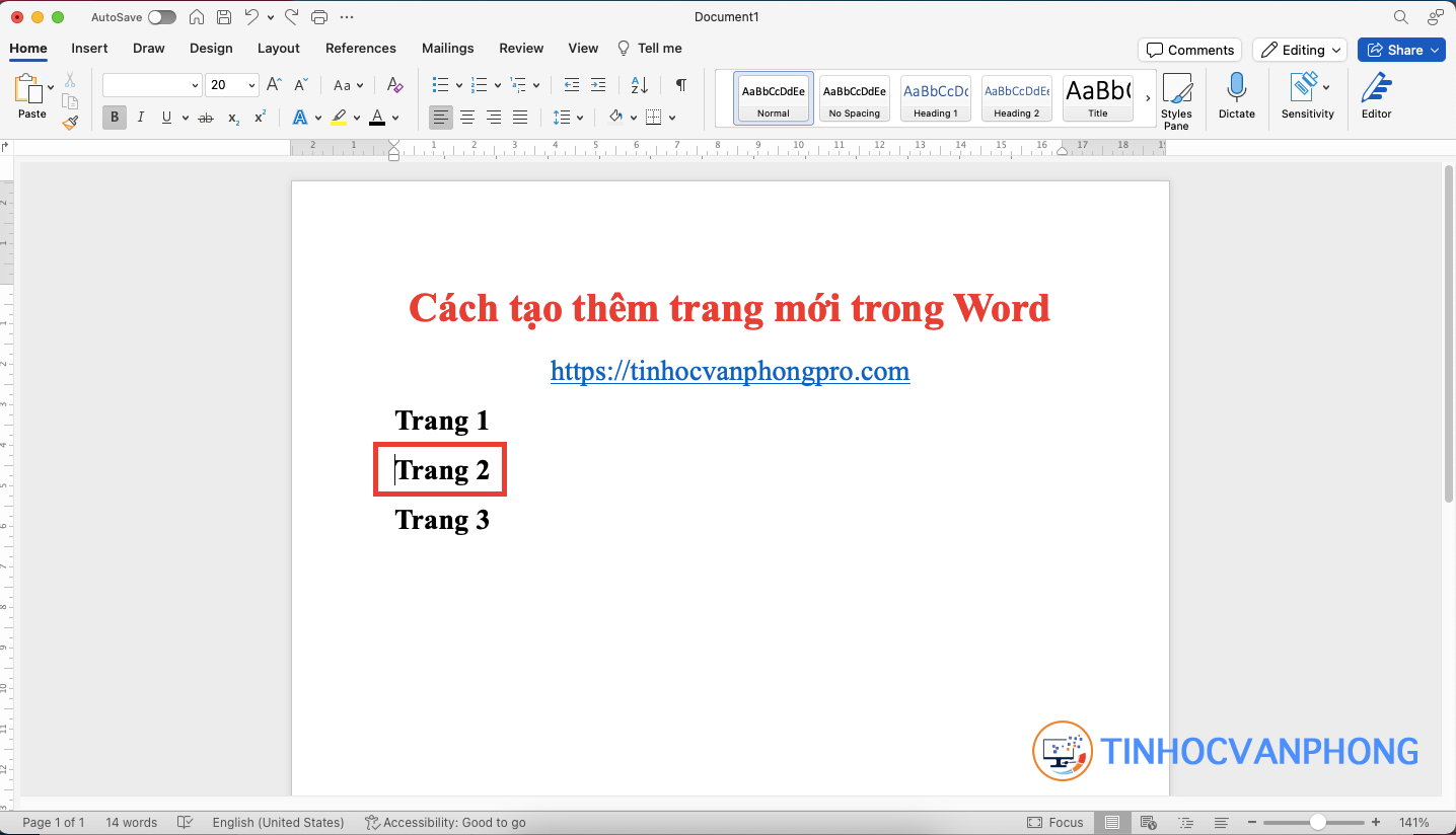 Cách tạo thêm trang mới trong Word - ảnh 3