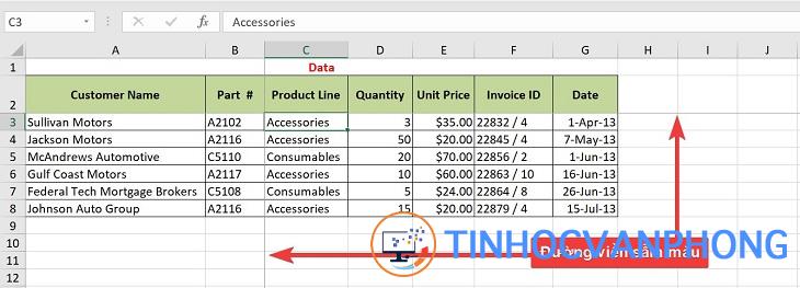 Cách cố định nhiều dòng và nhiều cột - Ảnh 2