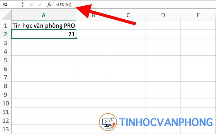 hàm LEN trong Excel - Ảnh 2