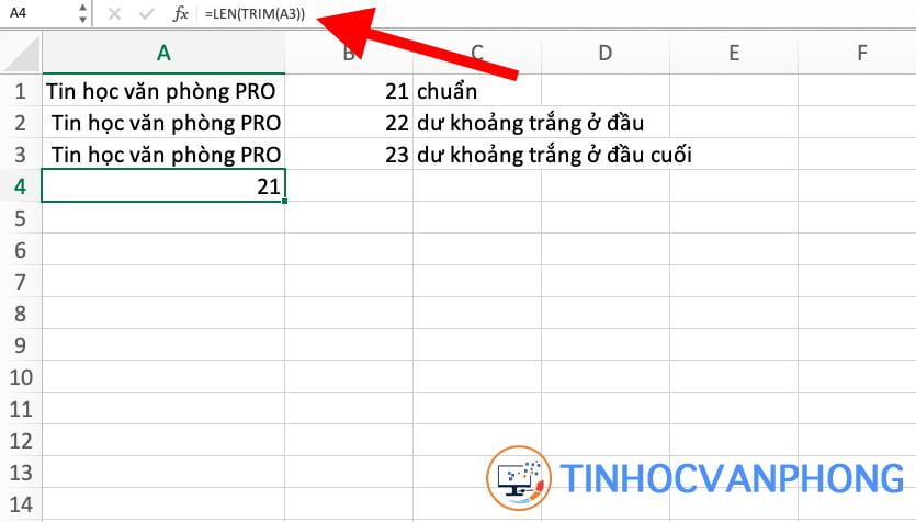 hàm LEN trong Excel - Ảnh 5