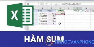 Hướng dẫn sử dụng hàm SUM trong Excel để tính tổng