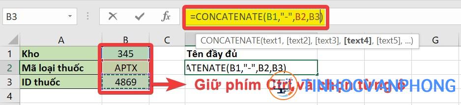 Cách sử dụng hàm CONCATENATE để nối chuỗi trong Excel - Ảnh 4