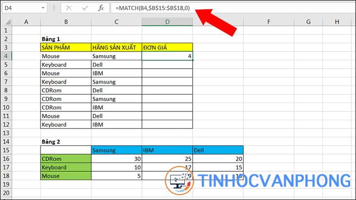 Hướng dẫn kết hợp hàm INDEX và MATCH trong Excel để dò nhiều điều kiện - Ảnh 8