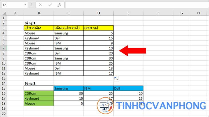 Hướng dẫn kết hợp hàm INDEX và MATCH trong Excel để dò nhiều điều kiện - Ảnh 5