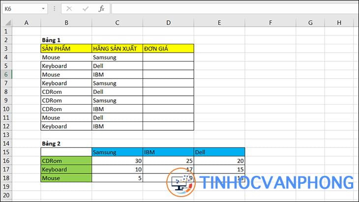 Hướng dẫn kết hợp hàm INDEX và MATCH trong Excel để dò nhiều điều kiện - Ảnh 2