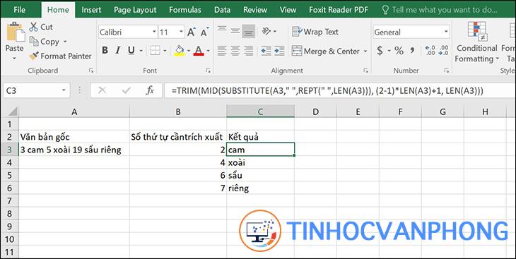 Hướng dẫn sử dụng hàm MID trong Excel để tách chuỗi - Ảnh 4