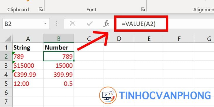 hàm VALUE trong Excel - Ảnh 1