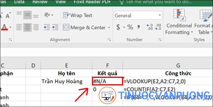 Hướng dẫn sửa lỗi #N/A trong Excel đơn giản và dễ hiểu nhất - Ảnh 1