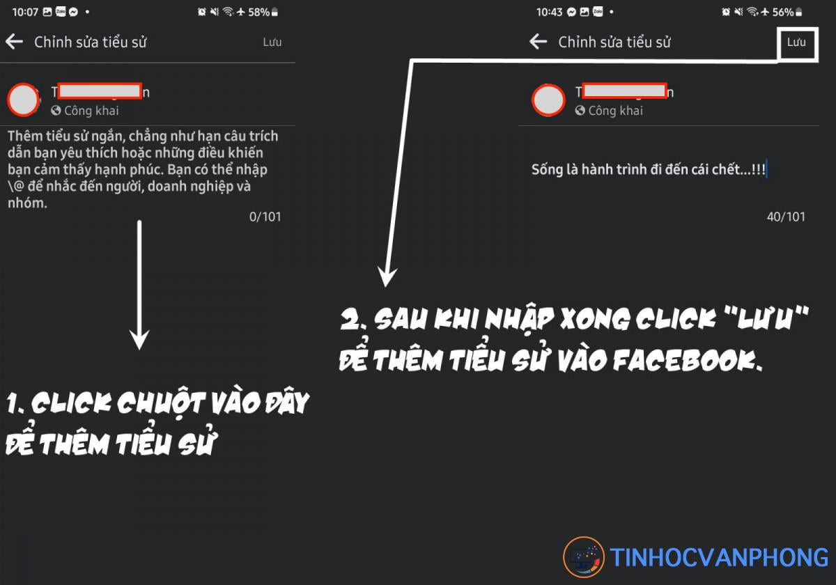 cách thêm tiểu sử facebook 3