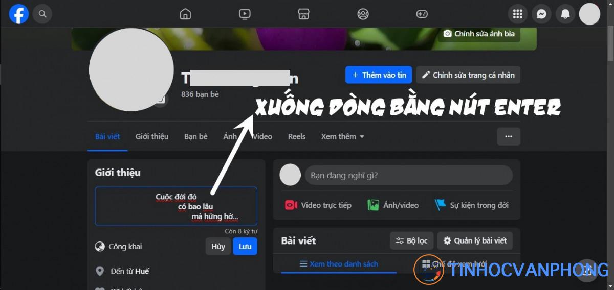 cách thêm tiểu sử facebook 7