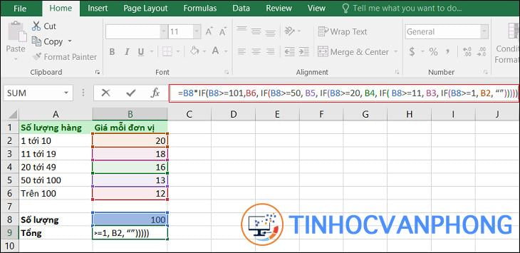 hàm IF lồng nhiều điều kiện trong Excel - Ảnh 2