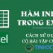 Hàm INDEX trong Excel: Cách sử dụng và ví dụ cụ thể