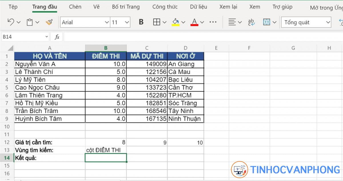 Hàm MATCH trong Excel - Ảnh 7