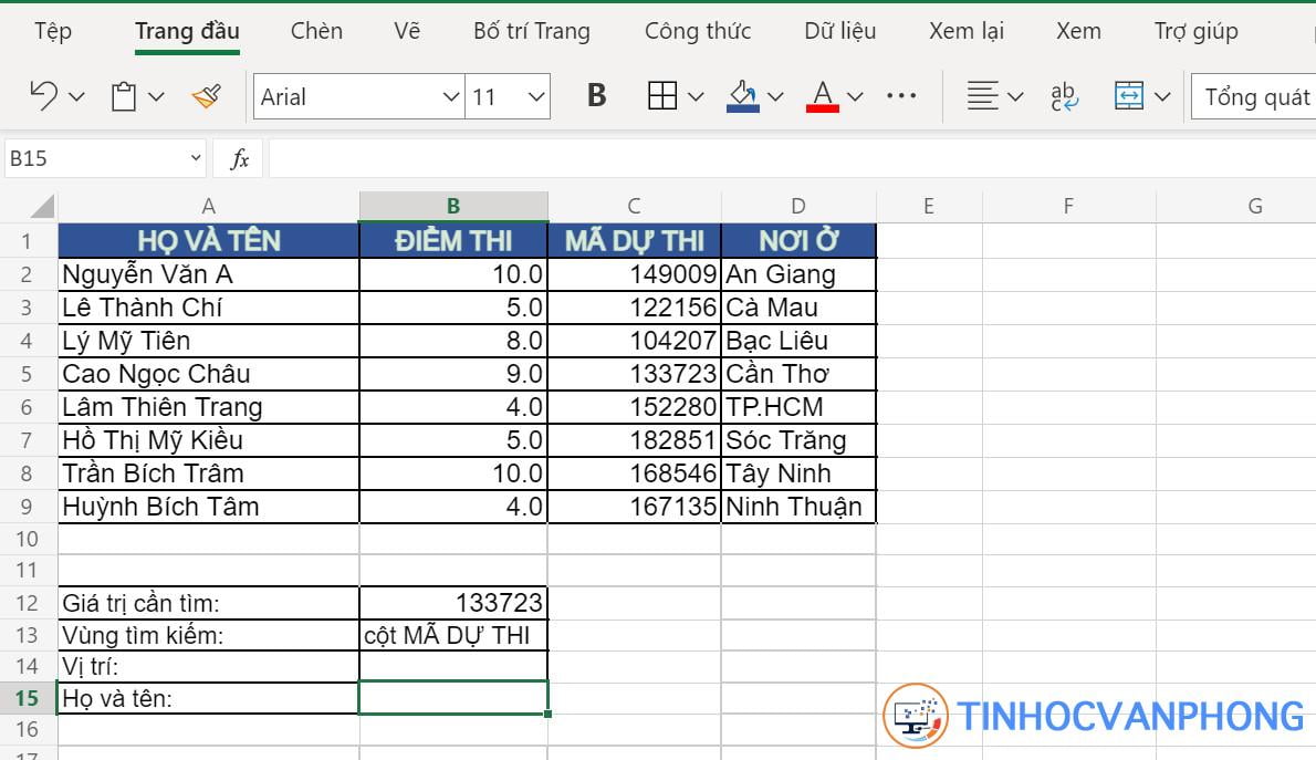 Hàm MATCH trong Excel - Ảnh 5