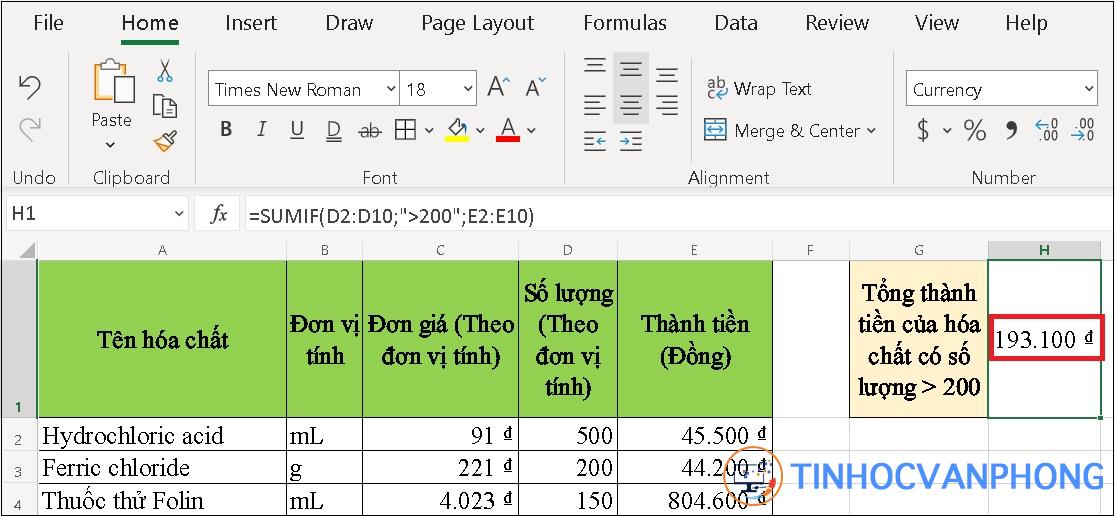 Hàm SUMIF trong Excel - Ảnh 5