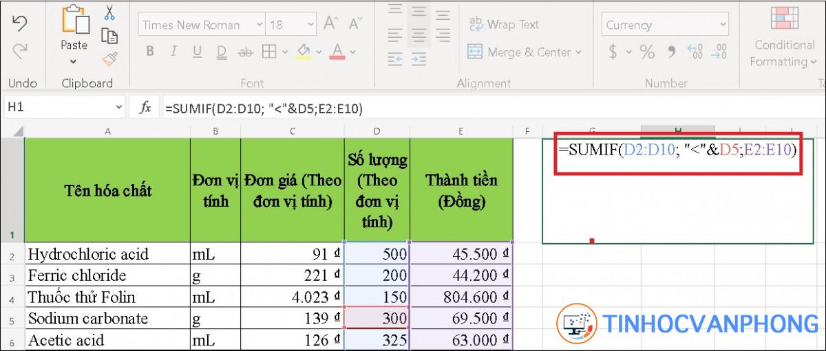 Hàm SUMIF trong Excel - Ảnh 6