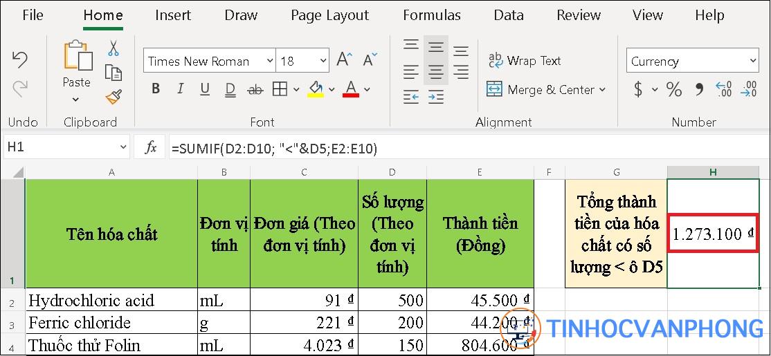 Hàm SUMIF trong Excel - Ảnh 7