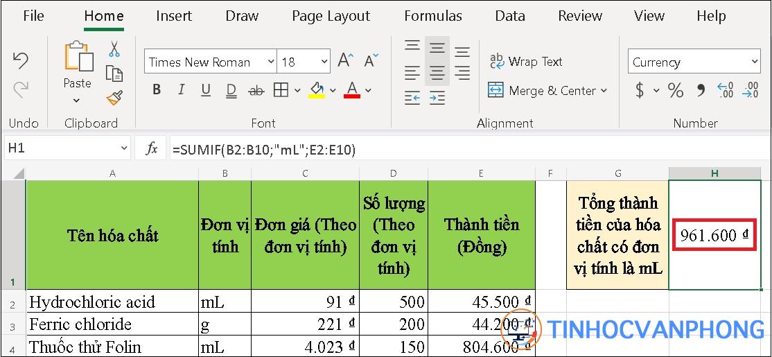 Hàm SUMIF trong Excel - Ảnh 9