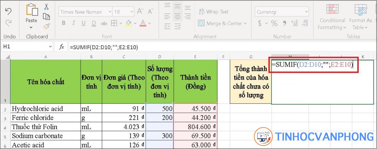 Hàm SUMIF trong Excel - Ảnh 10