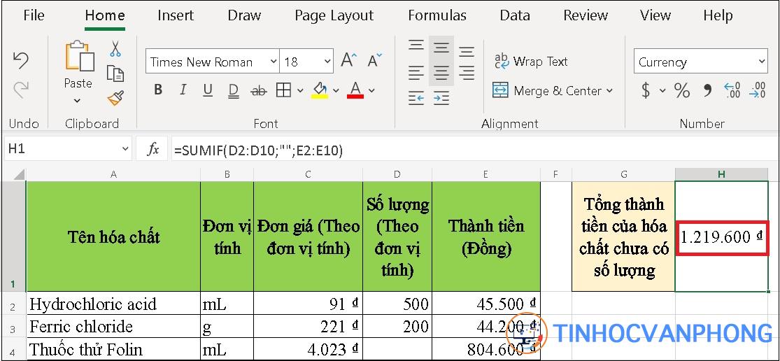 Hàm SUMIF trong Excel - Ảnh 11