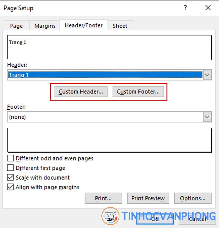 cách đánh số thứ tự trang trong Excel khi in - Ảnh 3