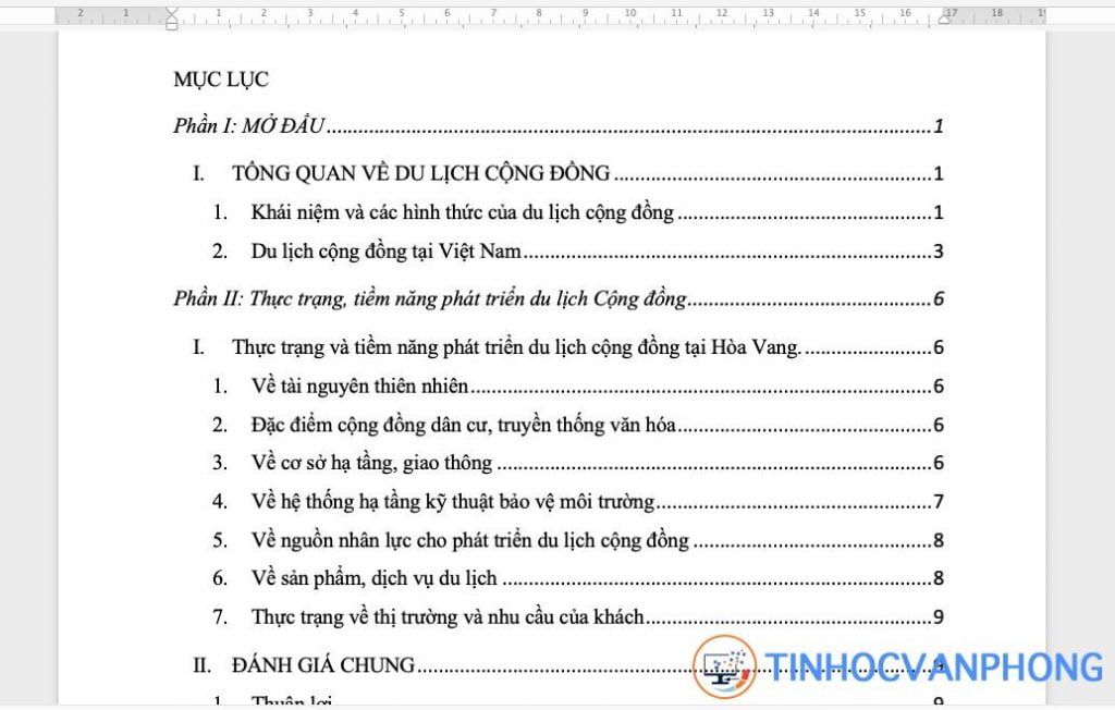 Hướng dẫn tạo mục lục tự động trong Word Office 365 - Ảnh 1