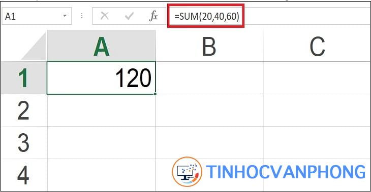 Hàm SUM trong Excel - Ảnh 1