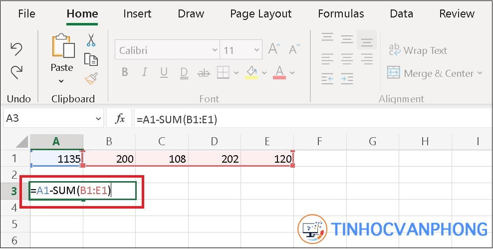 hàm trừ trong Excel - Ảnh 4