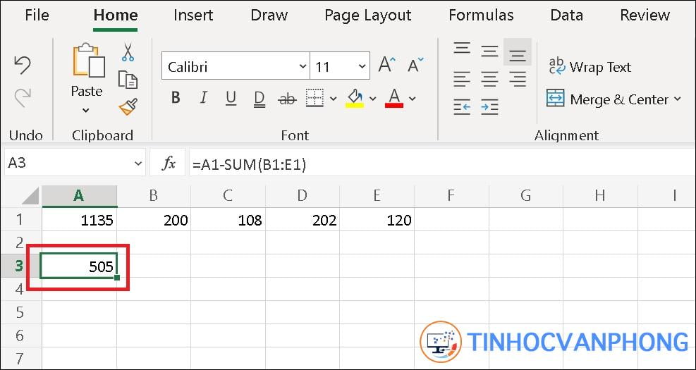 hàm trừ trong Excel - Ảnh 5