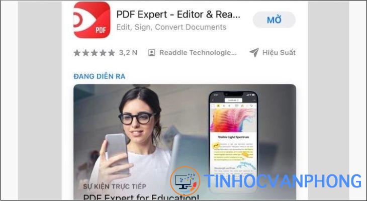 Tải PDF Expert trên App Store để có thể chuyển đổi