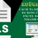 Cách tự điều chỉnh độ rộng ô trong Excel đơn giản, nhanh chóng