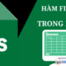 Hàm Filter trong excel