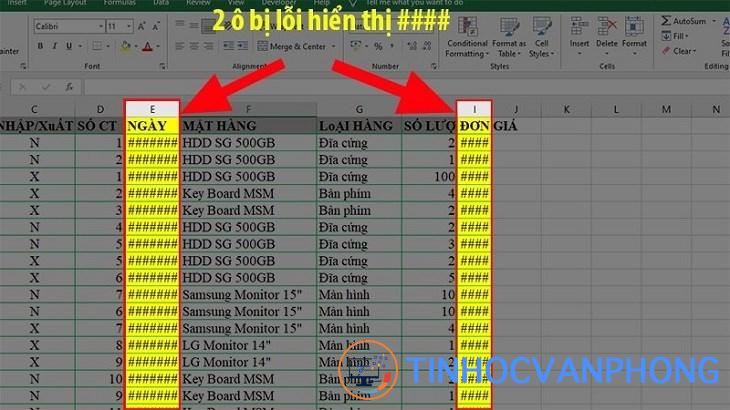 Copy dữ liệu từ file Excel này sang Excel khác sẽ bị lỗi hiển thị ###