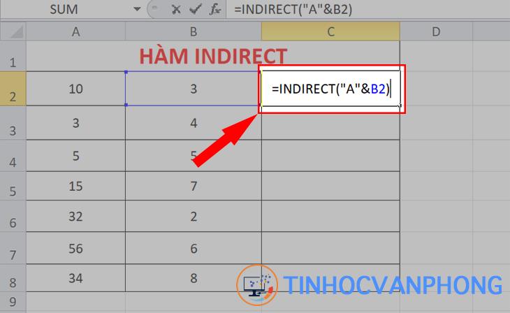 Hướng dẫn dùng hàm INDIRECT trong Excel để tham chiếu dễ hiểu nhất - Ảnh 3