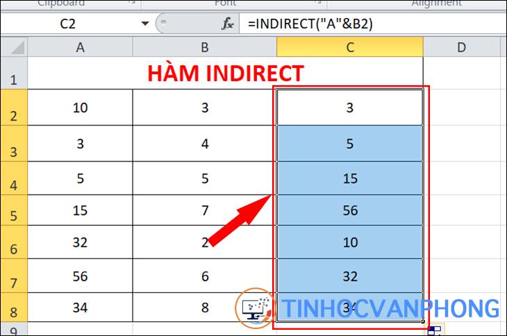 Hướng dẫn dùng hàm INDIRECT trong Excel để tham chiếu dễ hiểu nhất - Ảnh 4