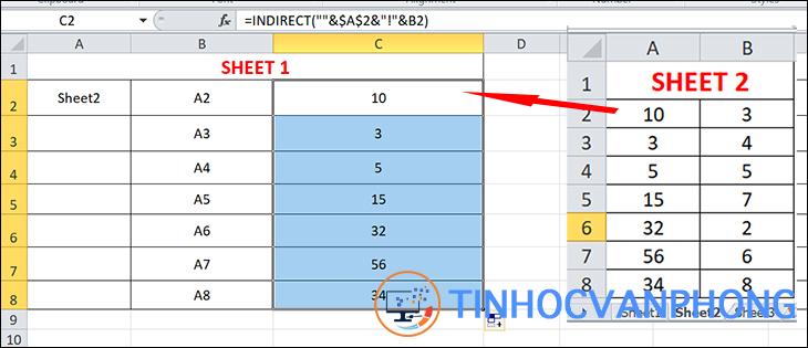 Hướng dẫn dùng hàm INDIRECT trong Excel để tham chiếu dễ hiểu nhất - Ảnh 6